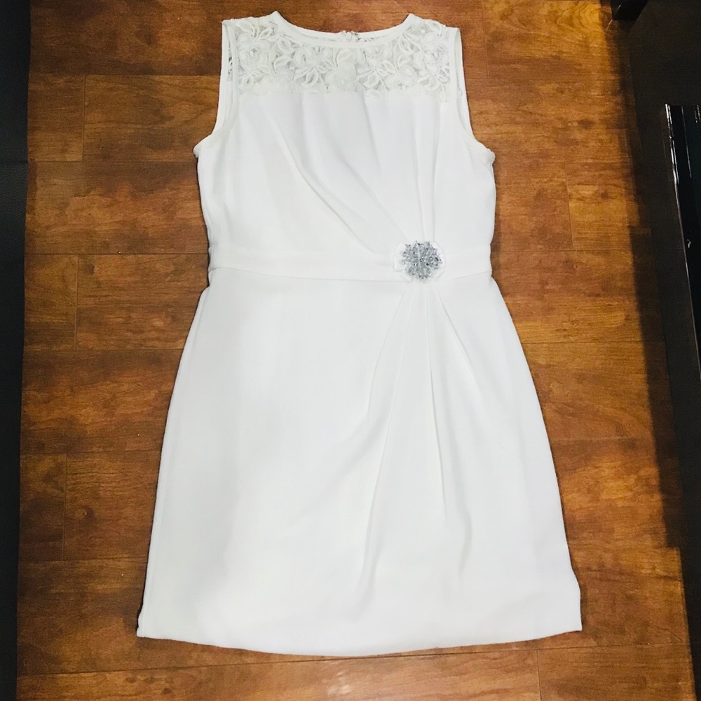 Sandra Darren White Dress